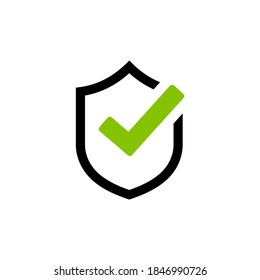 Protection icon vector. Shield icon symbol illustration