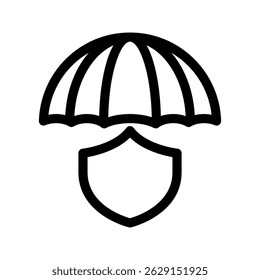Ilustração de design de símbolo de vetor de ícone de proteção