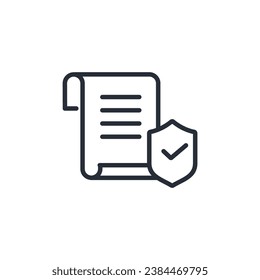 protection icon. vector.Editable stroke.linear style sign for use web design,logo.Symbol illustration.