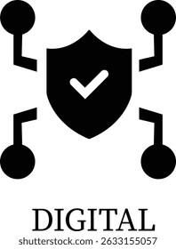 Protection icon.Essential items for ensuring worker protection and site safety compliance.Containing security, safety, defense solid collection. Vector illustration.For website design, logo etc.