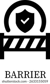 Protection icon.Essential items for ensuring worker protection and site safety compliance.Containing security, safety, defense solid collection. Vector illustration.For website design, logo etc.