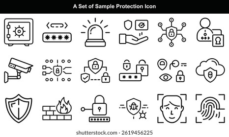  Ícones De Proteção Segurança E Proteção