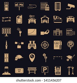 Protection icons set. Simple style of 36 protection vector icons for web for any design