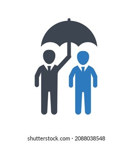 Protection insurance life icon.(vector illustration)