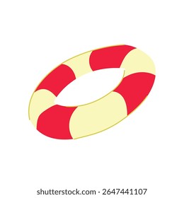 protection lifebuoy cartoon. device marine, swimming pool, ocean river protection lifebuoy sign. isolated symbol vector illustration