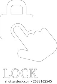 Protection line art icon.Essential items for ensuring worker protection and site safety.Containing security, safety, defense solid collection. Vector illustration.For website design, logo etc.