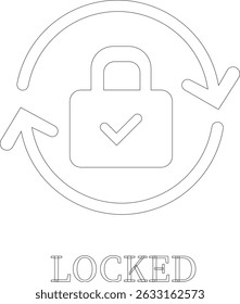 Protection line art icon.Essential items for ensuring worker protection and site safety.Containing security, safety, defense solid collection. Vector illustration.For website design, logo etc.