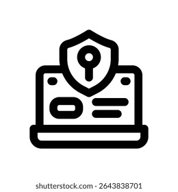 protection line icon. Clean and minimalist vector icon for websites, mobile apps, presentations, and logos. Fully scalable and customizable for any project.