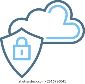 Protection Line Two Colour Icon