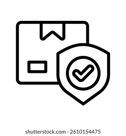 Protection Line Vector Illustration On White Background.
