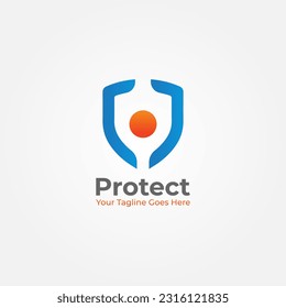 Protection Logo graphic Vector Design, Technology Logo Design