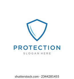 Protection logo with modern and unique shield concept.Logo for business , protection , web.