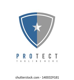 Protection Logo Shield Logo Security Logo Vector Illustration