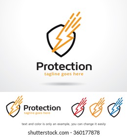 Protection Logo Template Design Vector