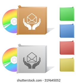 protección del correo. Caja con disco compacto.