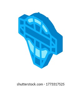 Protection Mask Icon Vector. Isometric Protection Mask isometric sign. color isolated symbol illustration