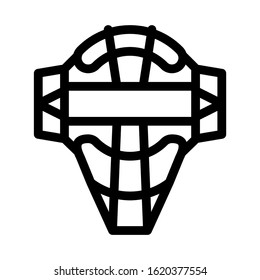 Protection Mask Icon Vector. Outline Protection Mask Sign. Isolated Contour Symbol Illustration