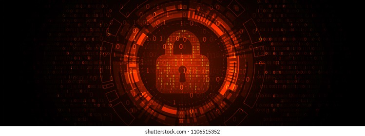 Protection mechanism  concept, system privacy. Light technology background. Vector illustration