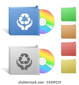 Proteção da natureza. Caixa com disco compacto.