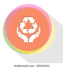 protection nature. Internet template. Vector icon.