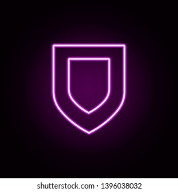 protection neon icon. Elements of Minimal universal theme set. Simple icon for websites, web design, mobile app, info graphics