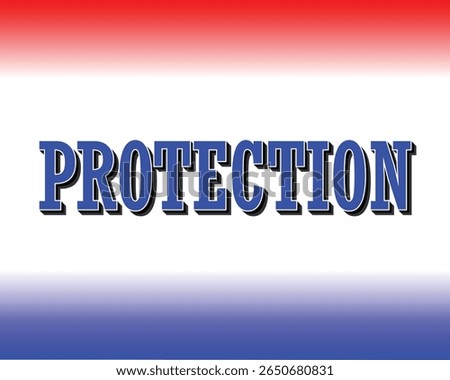 Protection A Powerful Wordmark in Bold Blue