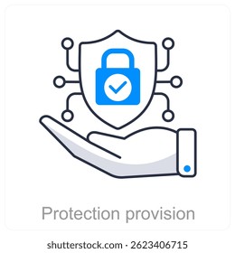 Protection Provision vector icon concept design
