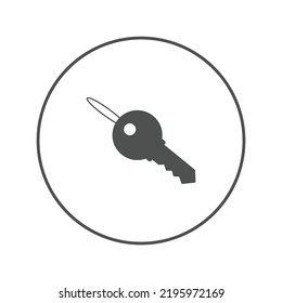 Protection safety secure key icon | Circle version icon |