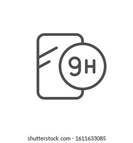 Protection screen scale line icon