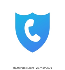 Protection security call. Connection encryption icon vector