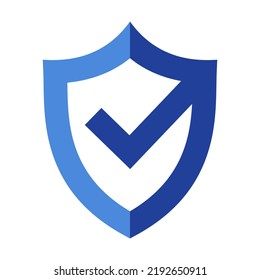 Protection, security or Safe icon. Shield Check Mark Vector illustration