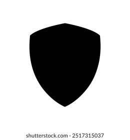 Protection, security shield silhouette icon or logo