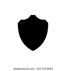 Protection, security shield silhouette icon or logo