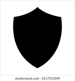 Protection, security shield silhouette icon or logo