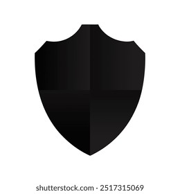 Protection, security shield silhouette icon or logo