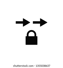 Protection, security, traffic, icon, flat. Element of security for mobile concept and web apps illustration. Thin flat icon for website design and development, app. Vector icon