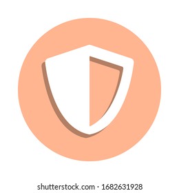 Protection shield badge icon. Simple glyph, flat vector of web icons for ui and ux, website or mobile application
