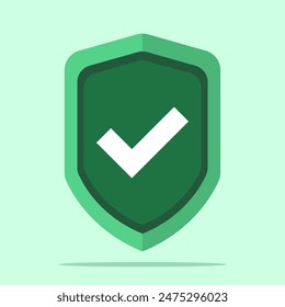 Protection shield concept. Protection, security, guard. Shield, padlock, security shield, security shield with check mark and padlock. Security symbol. flat vector illustration on background.