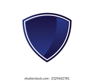 Protection shield concept security label safety badge icon