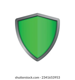 Icono de la etiqueta de seguridad de la etiqueta de seguridad de la etiqueta de protección de protección. Elementos de diseño gráfico modernos. Protector verde del vector