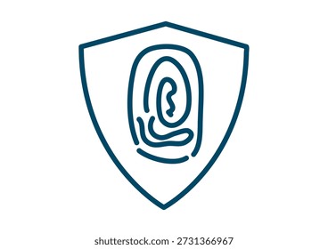 Escudo de protección con seguridad cibernética de huellas dactilares