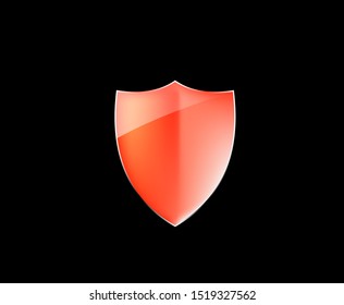  Protection shield Glossy Vector Design Element.