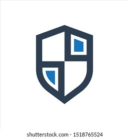 Protection shield icon. Shield icon