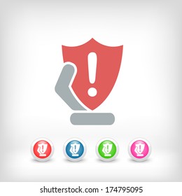 Protection shield icon