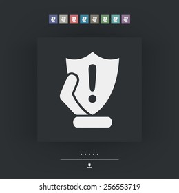 Protection shield icon