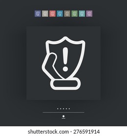 Protection shield icon