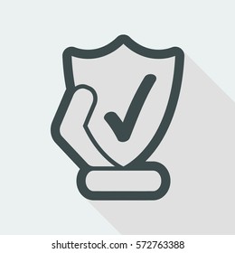Protection shield icon