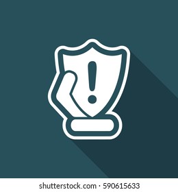 Protection shield icon