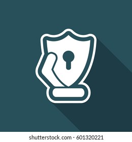 Protection shield icon