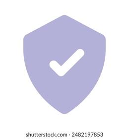 Protection shield icon design, ready to use vector
